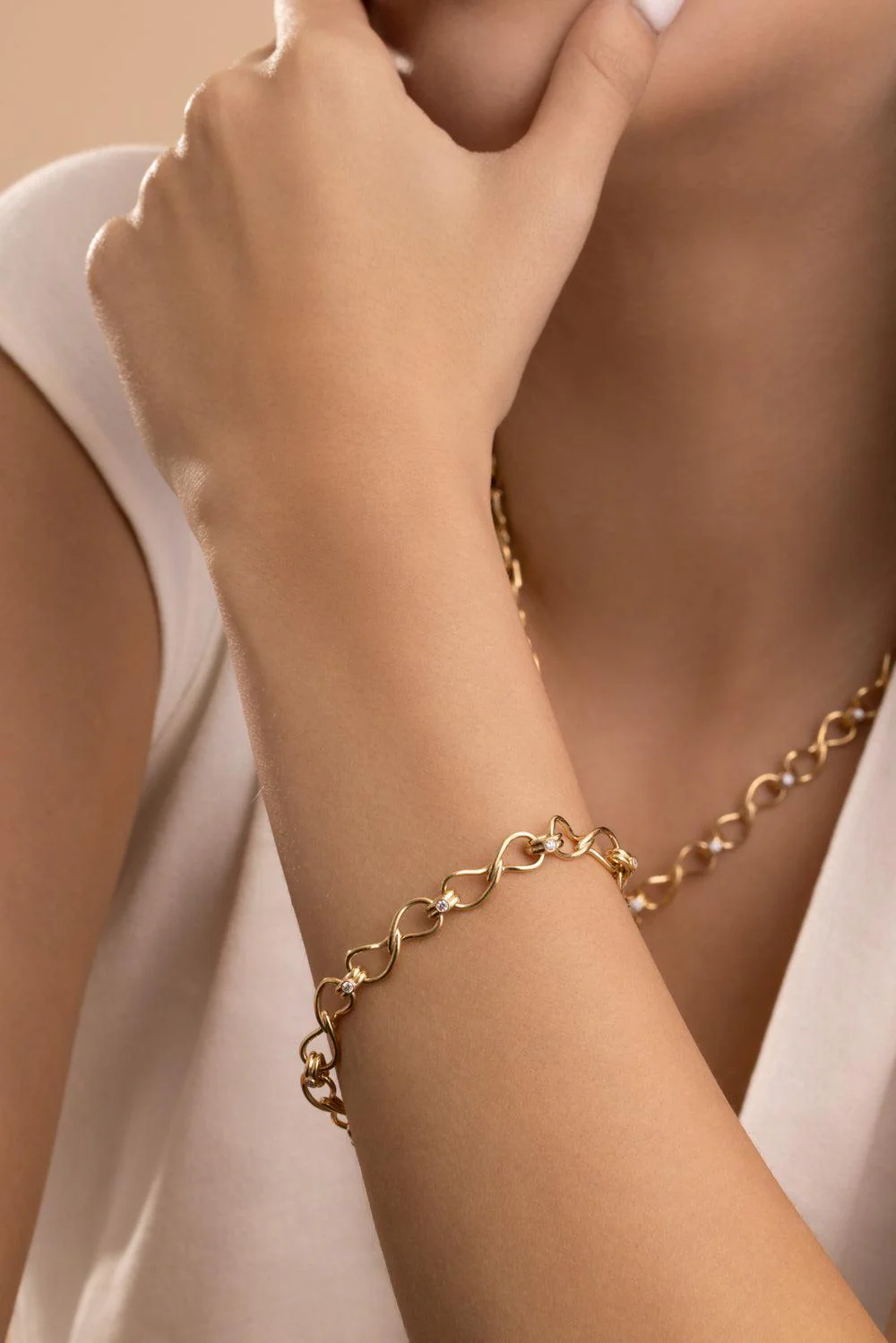 Diamond Large Double Paisley Bracelet - Image 2