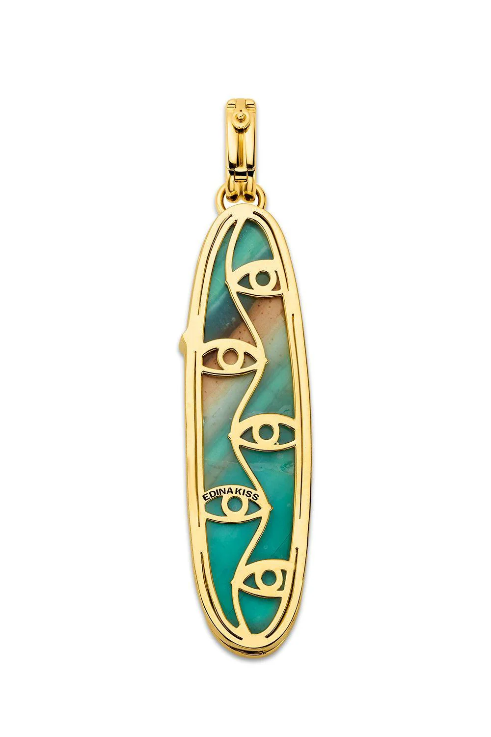 Opal Oval Half Face Pendant - Image 5