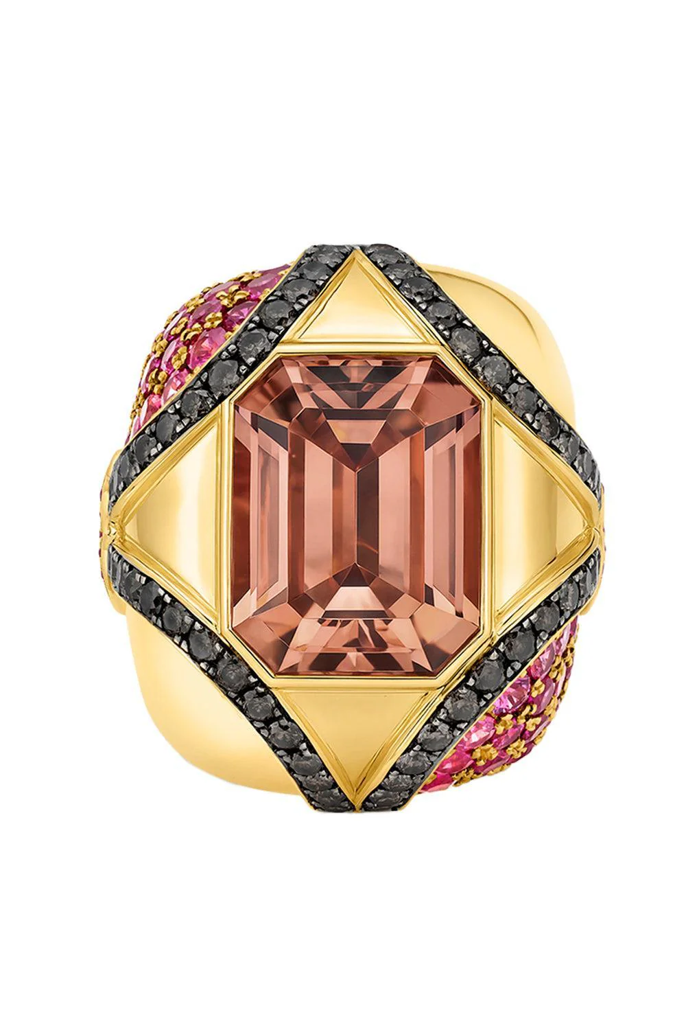 Pink Tourmaline Pink Sapphire Gemstone Ring