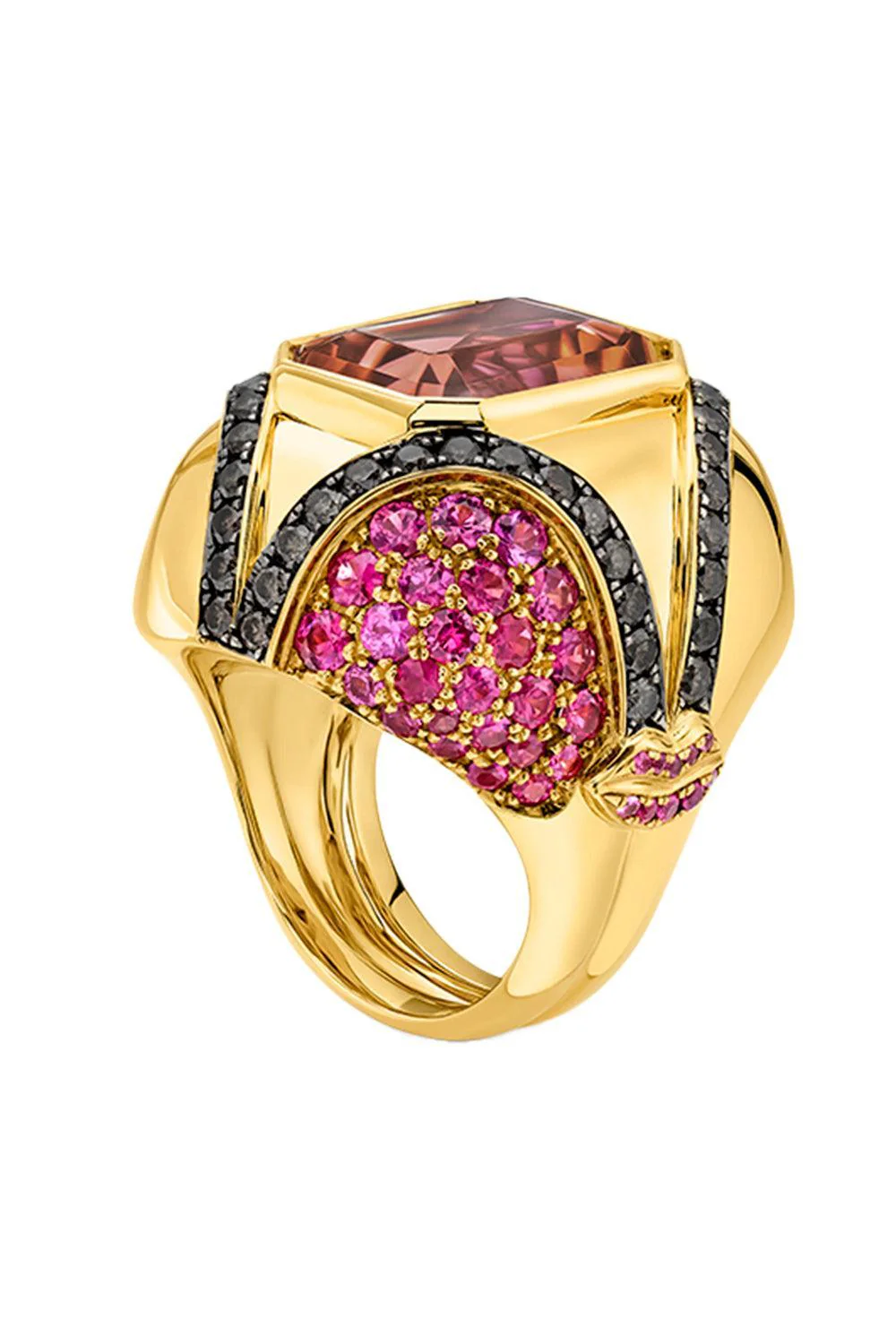 Pink Tourmaline Pink Sapphire Gemstone Ring - Image 6