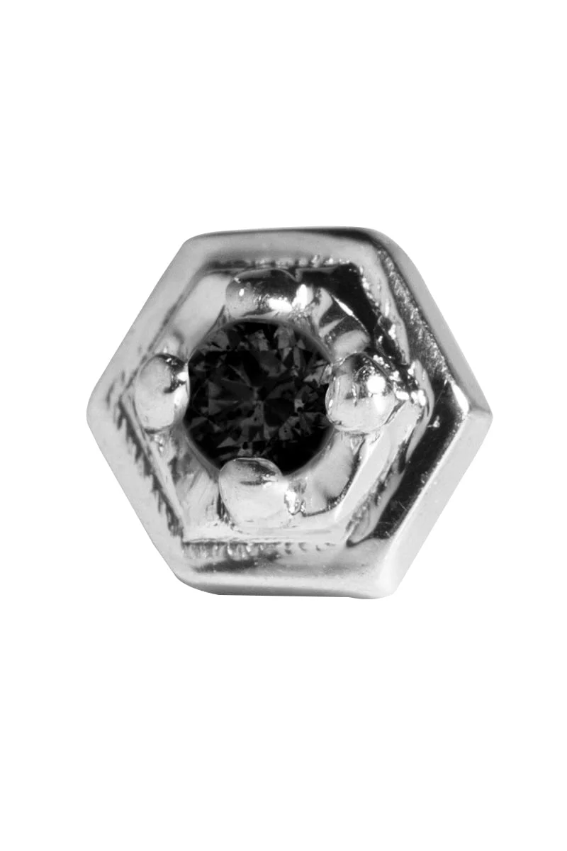 'Eleven Excess' Black Diamond Stud - Image 3