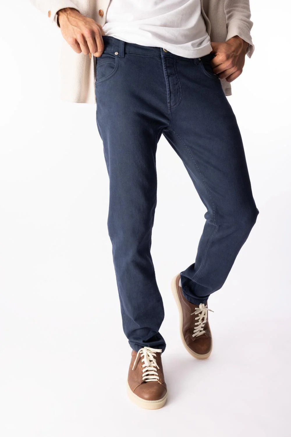 5 Pocket Pant - Blue - Image 3
