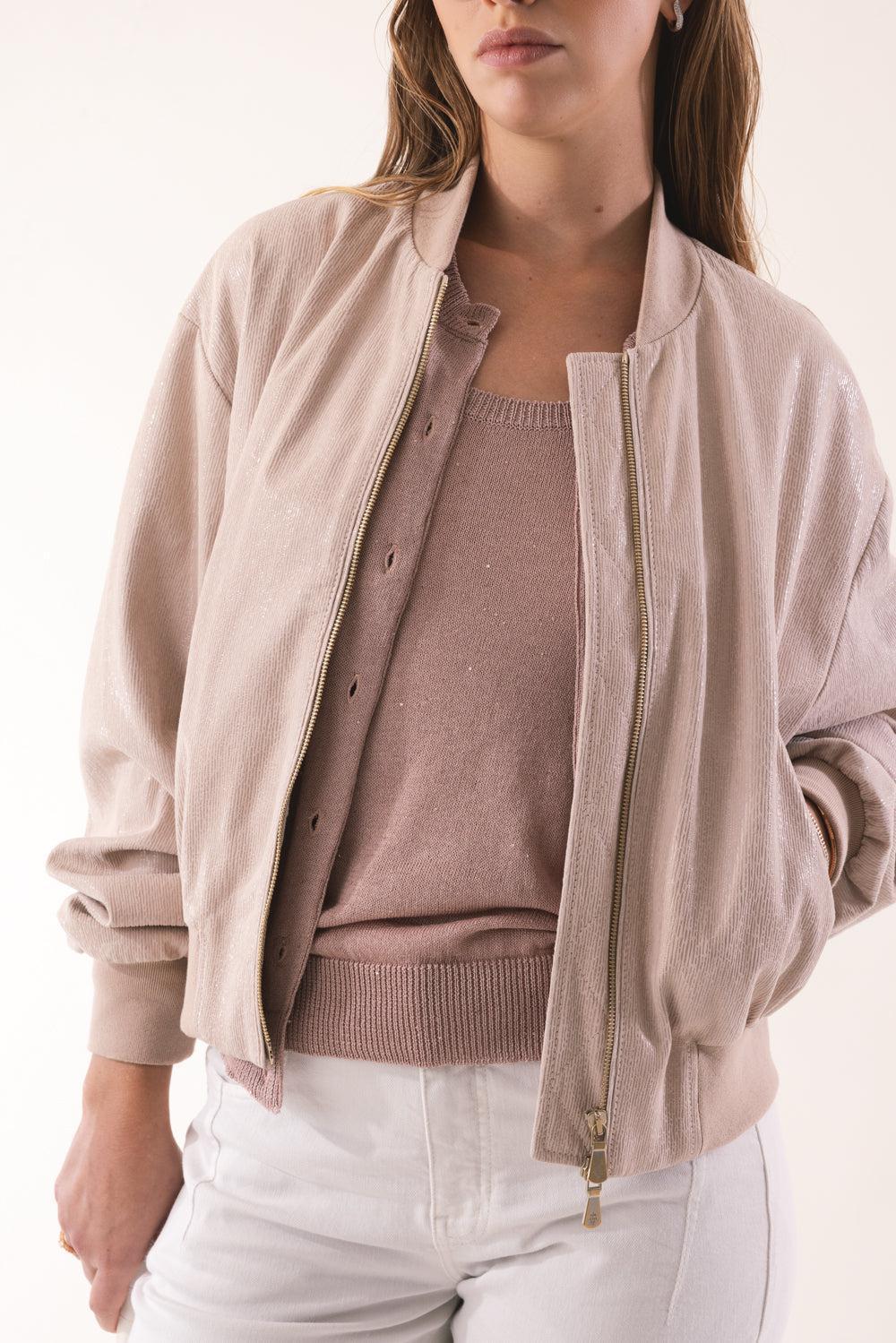 Bomber Jacket - Nude - Image 3