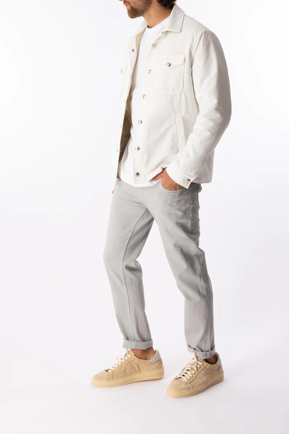 Button Up Jacket - Ivory - Image 2