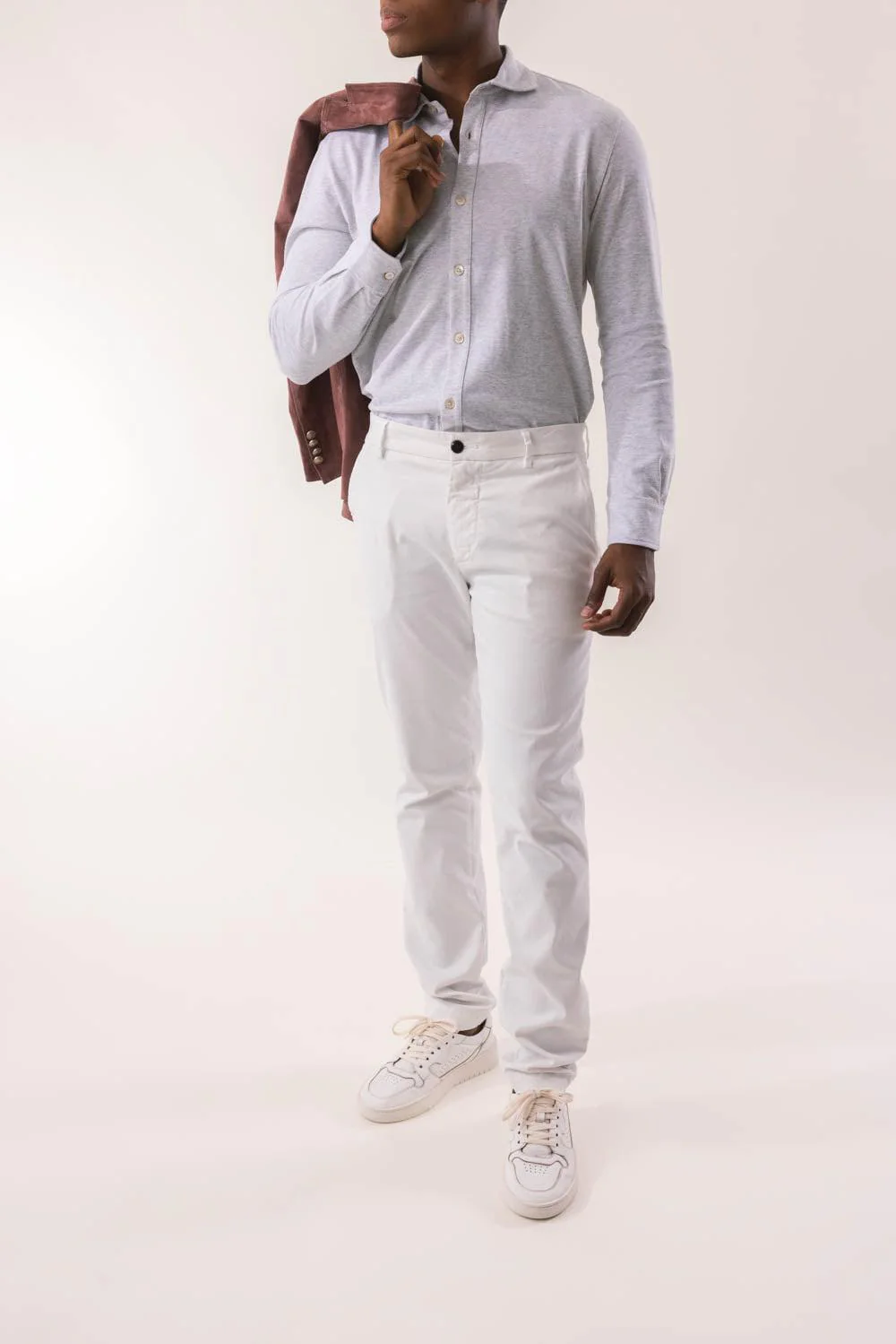 Chino Stretch Pant - Ivory - Image 2