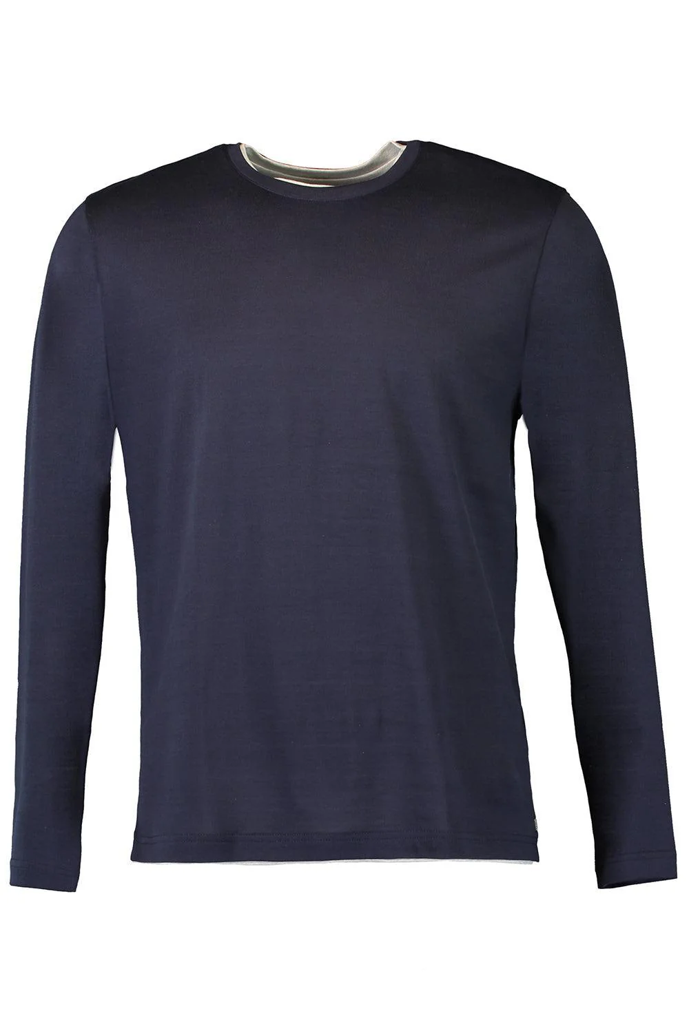 Crewneck Long Sleeve - Blueberry Light Gray
