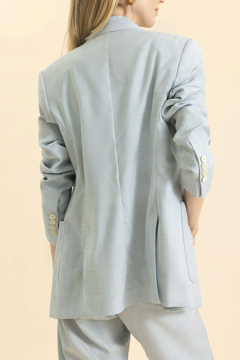 Double Breasted Fitted Blazer - Image 4