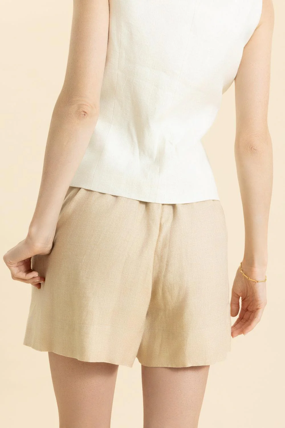 Drawstring Bermuda Short - Brown - Image 4
