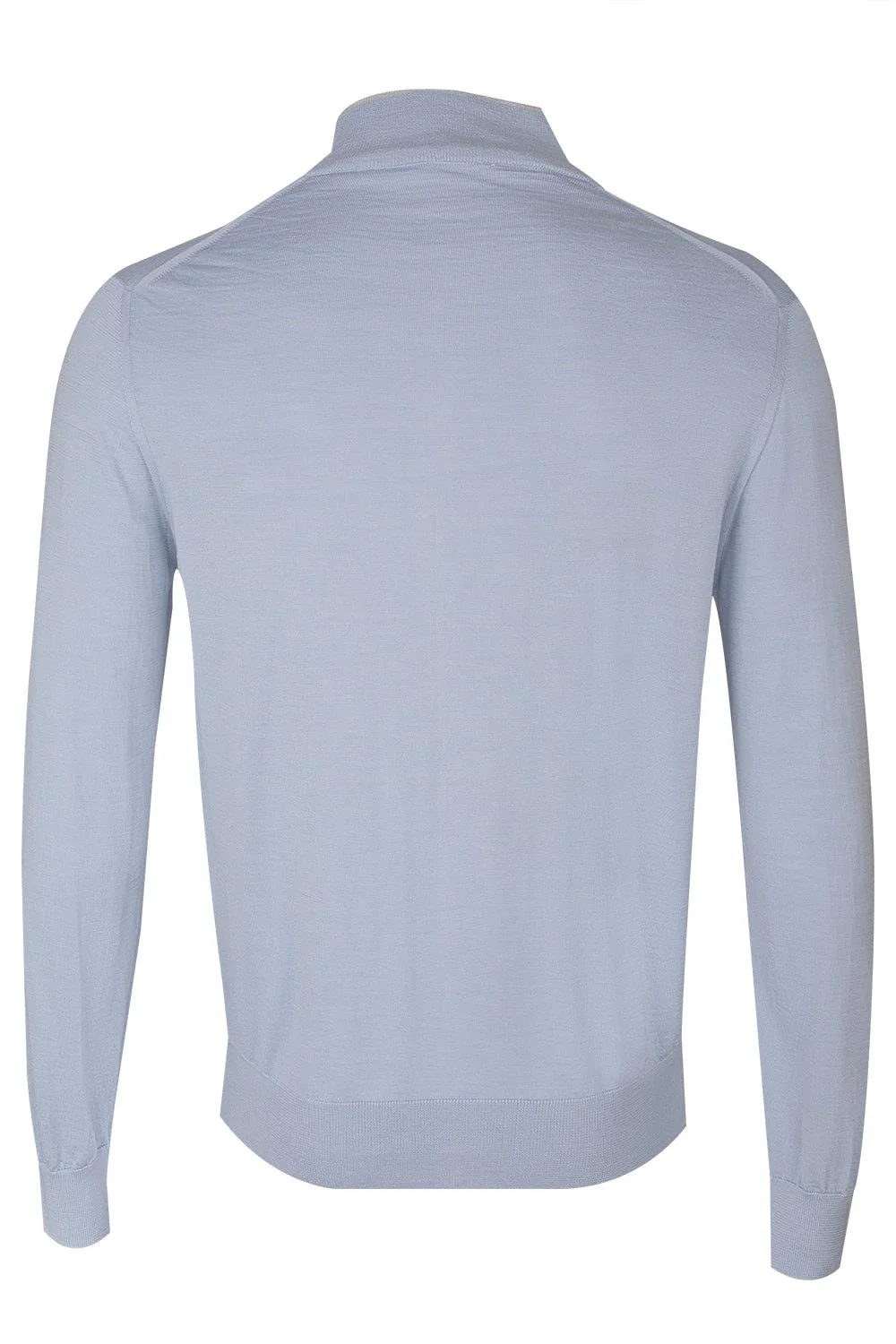 Full-Zip Sweater - Blue Sand - Image 3