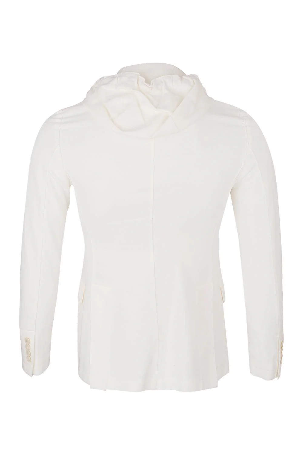 Hooded Blazer - White - Image 2