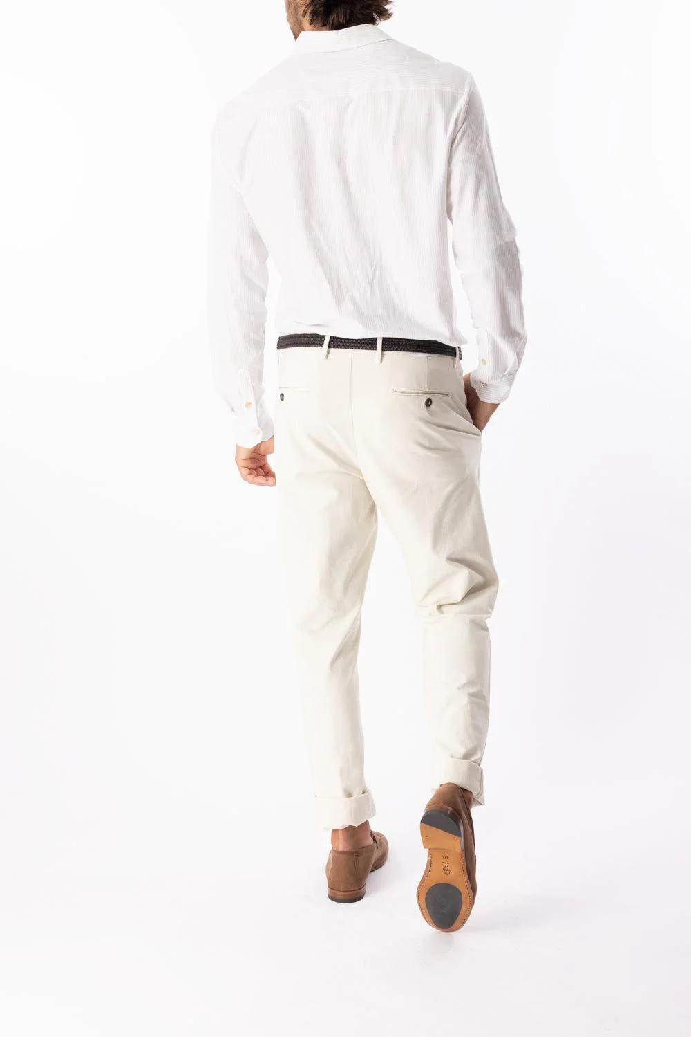 Long Sleeve Striped Shirt - Sand - Image 4