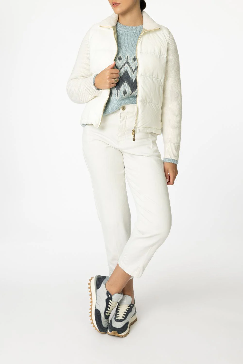 Long Sleeve Zip Vest - Image 3