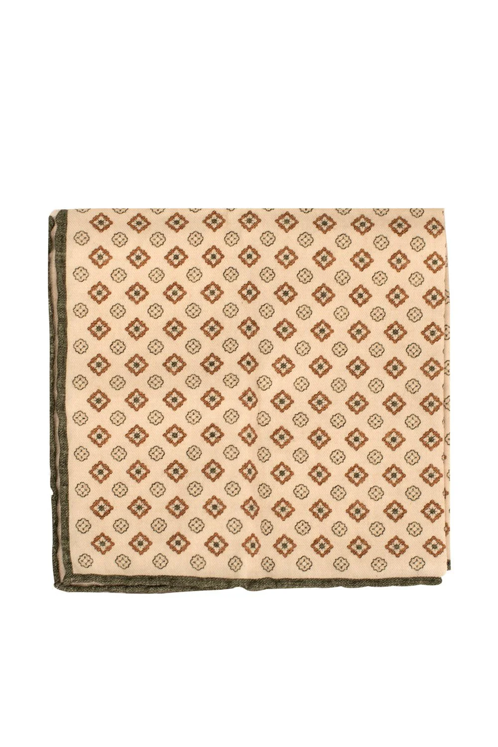 Pocket Square - Green Brown