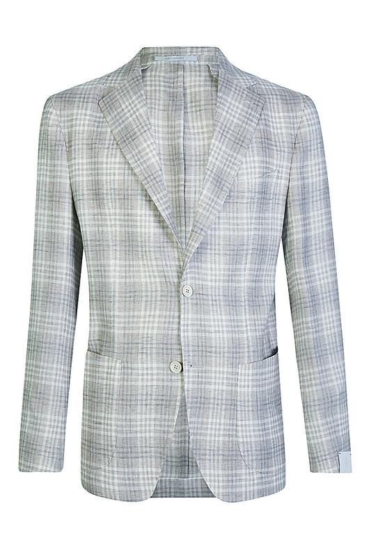Single Breasted Blazer - Military Plaid