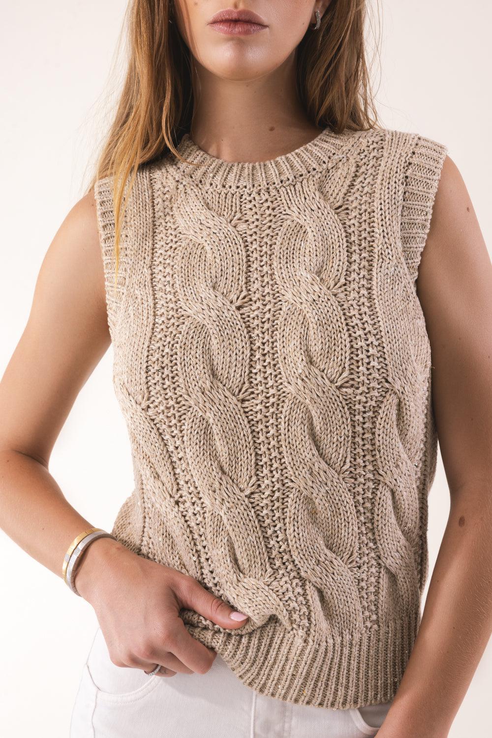 Sleeveless Knit Tank - Image 2
