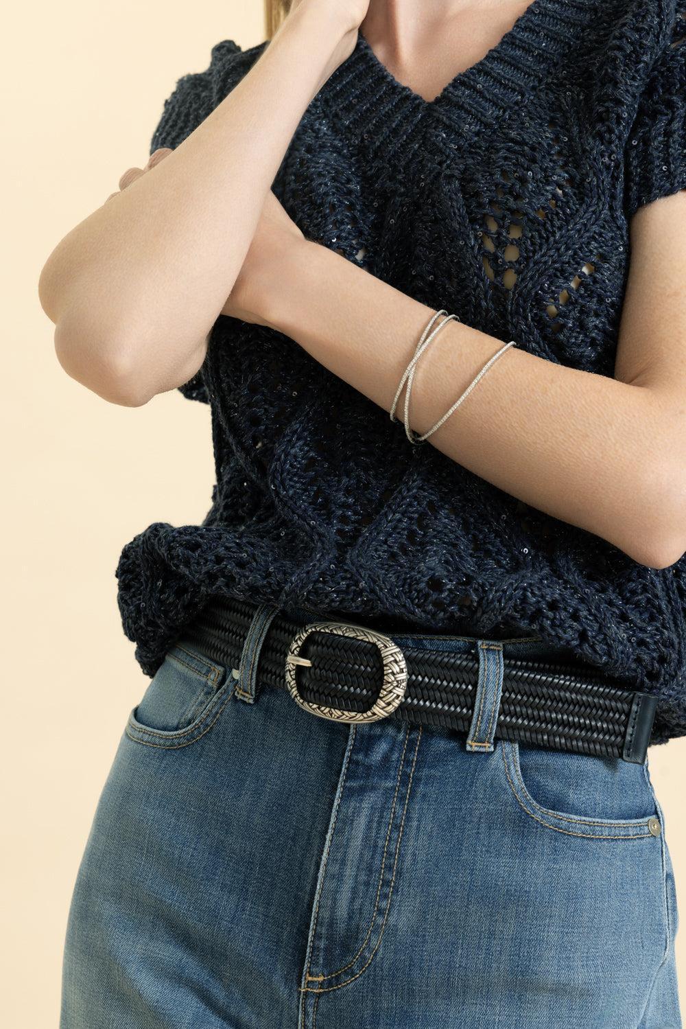 Sleeveless V Neck Sweater - Image 3