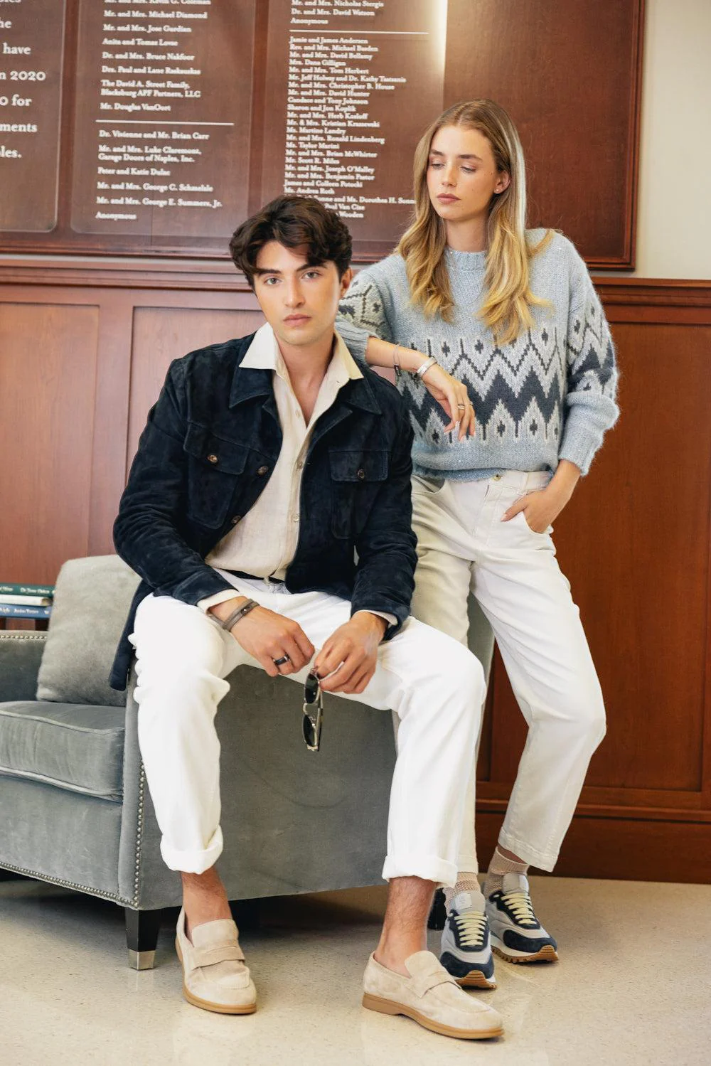Suede Loafer - Taupe - Image 3