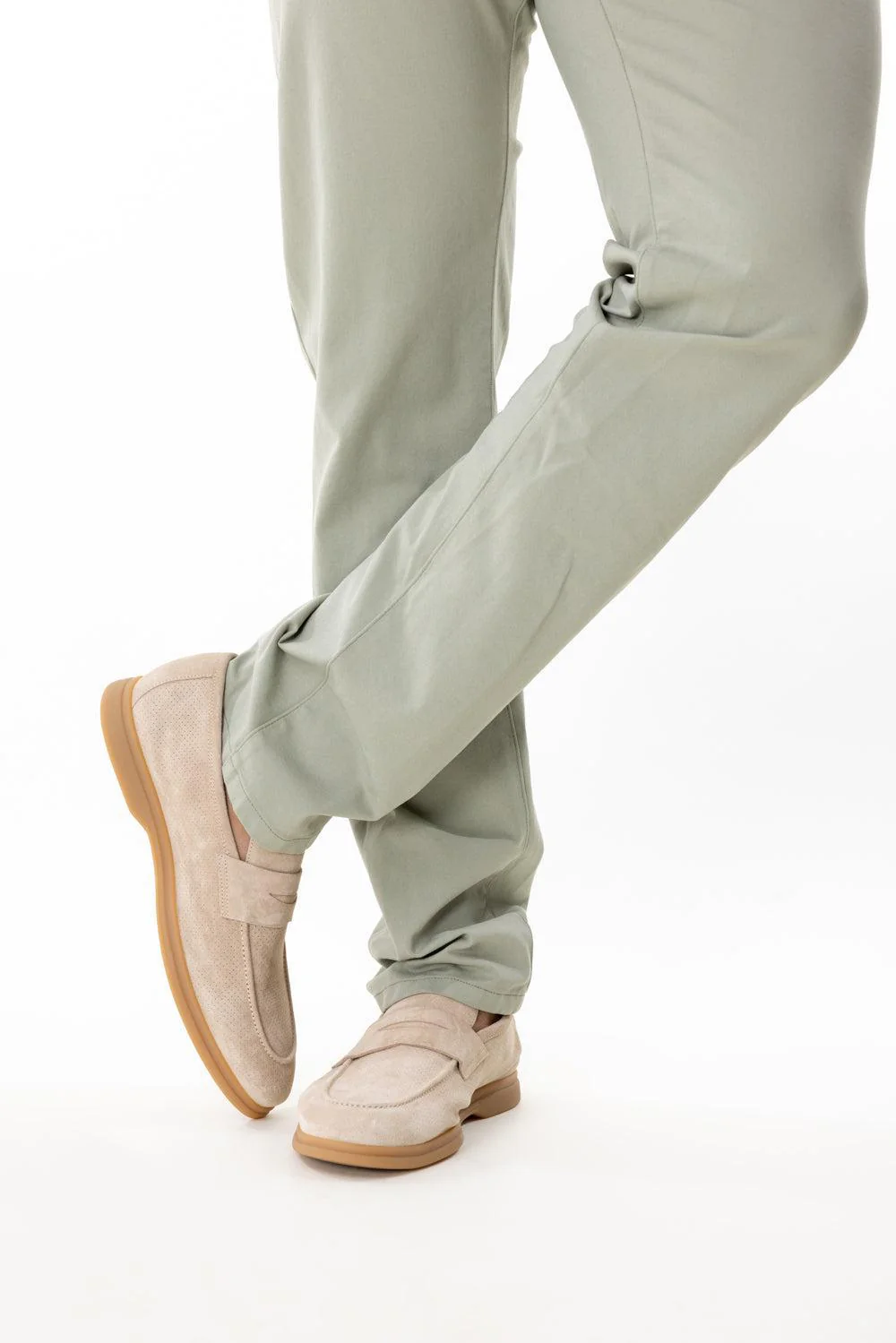 Suede Loafer - Taupe - Image 4