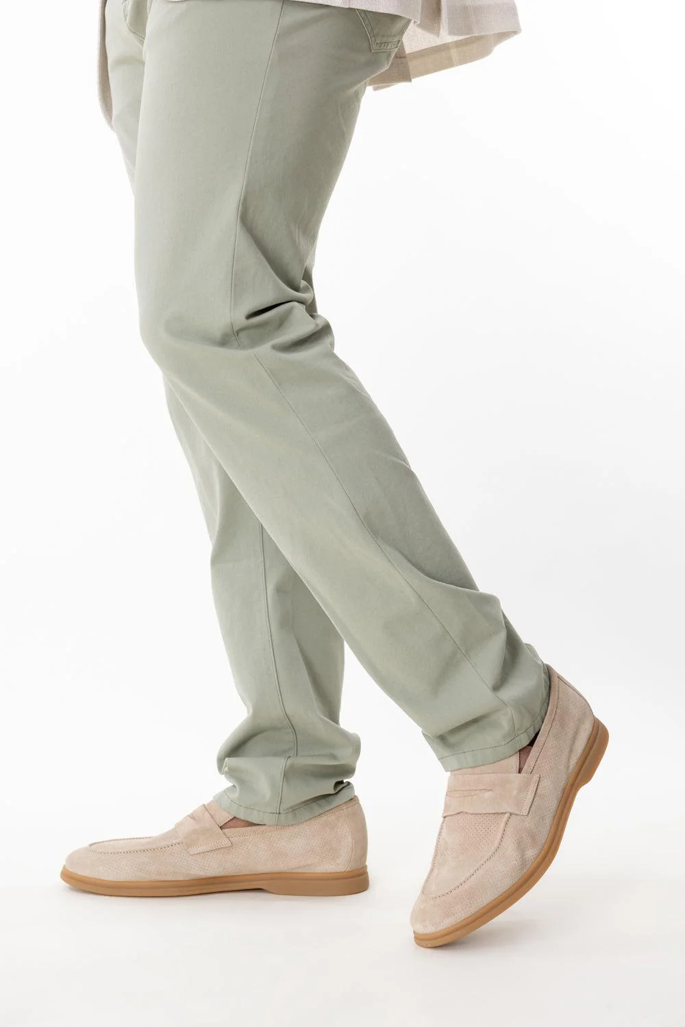 Suede Loafer - Taupe - Image 6