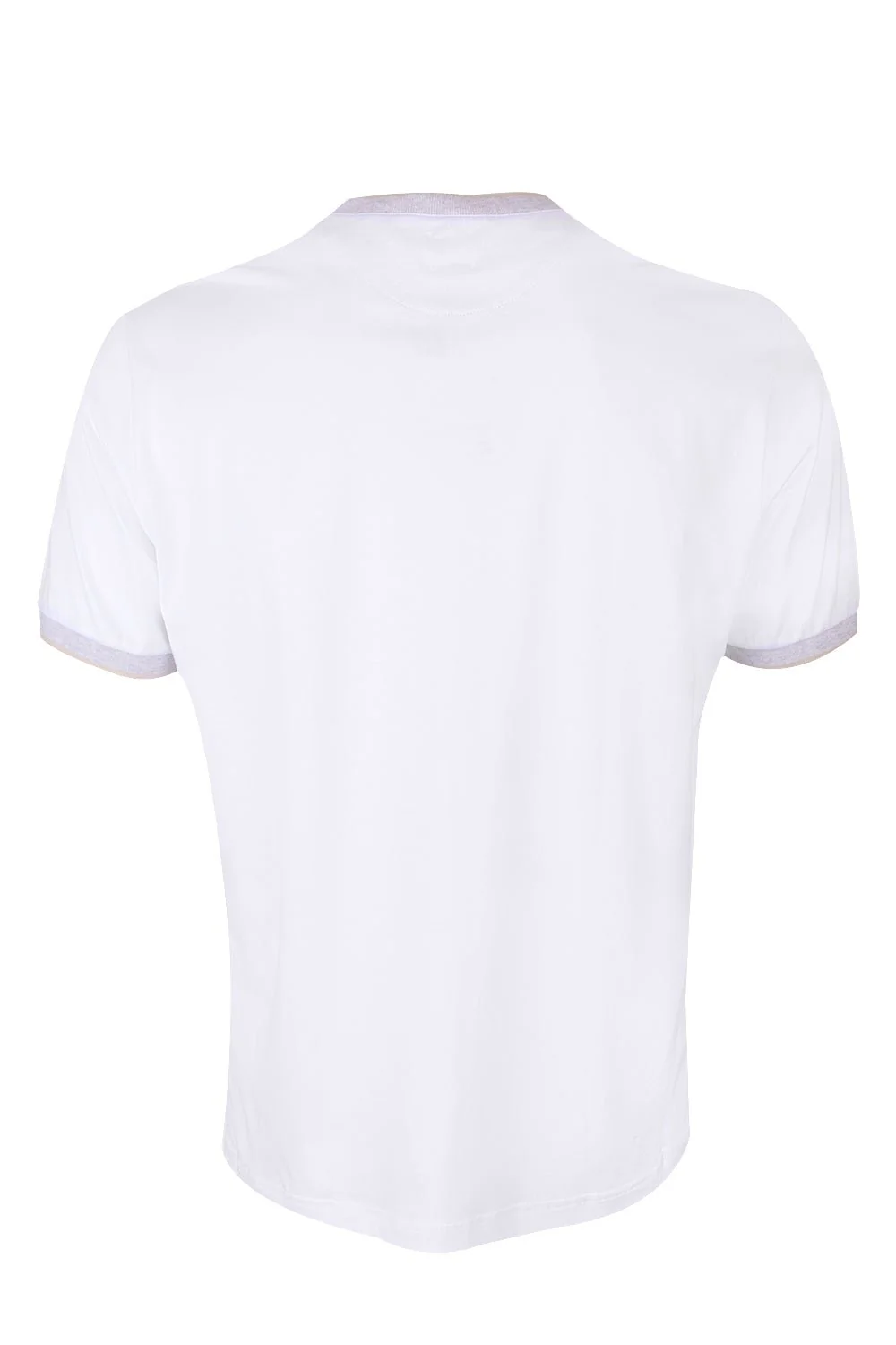 Tipping Collar Tee - White Gray Sand - Image 5