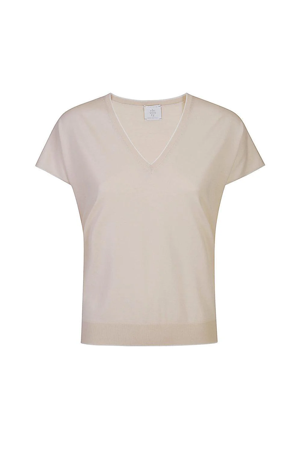 V-Neck Contrast Top