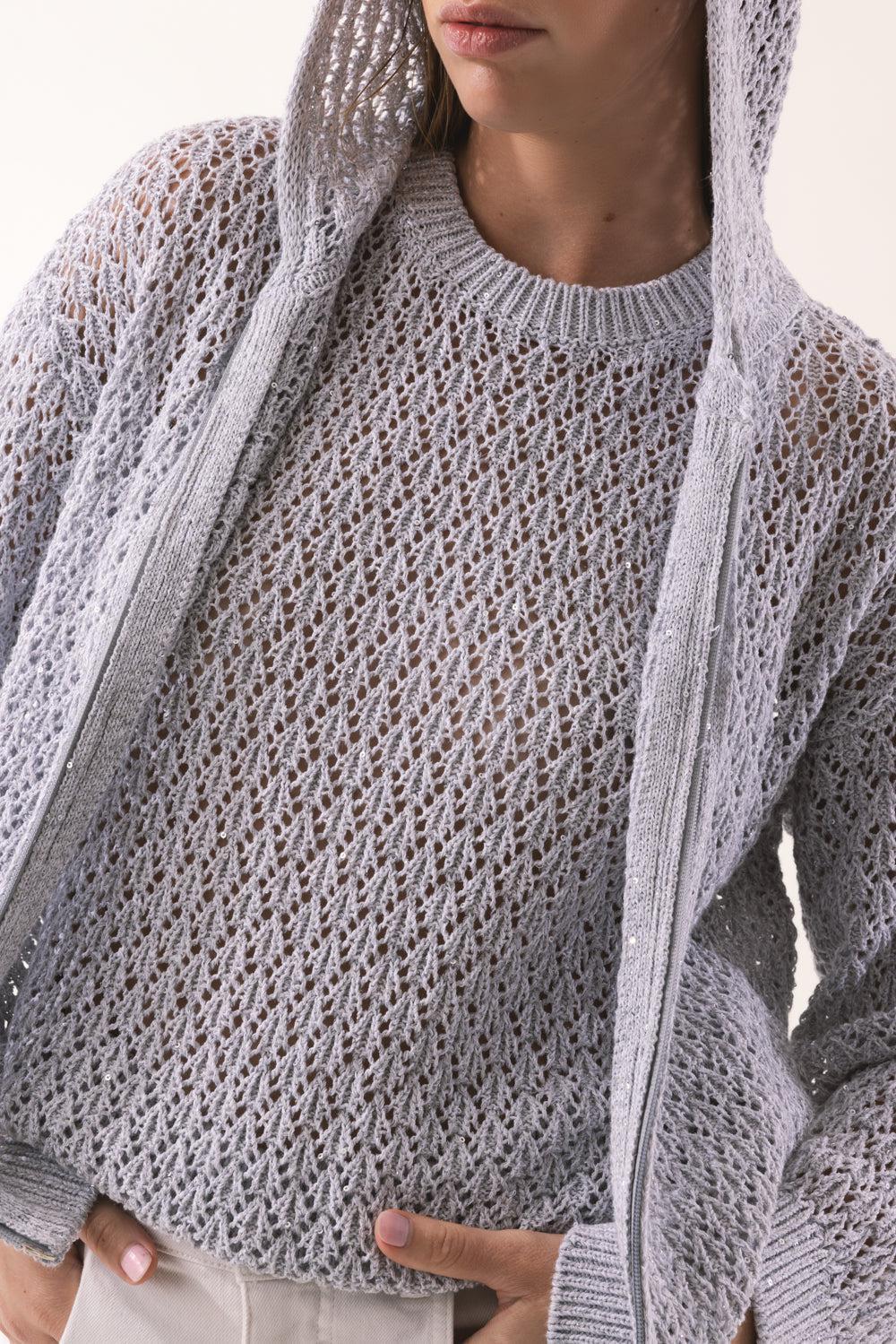 Zip Knit Hoodie - Image 3