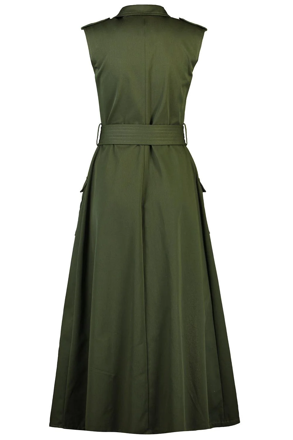 Gabardine Midi Dress - Image 5