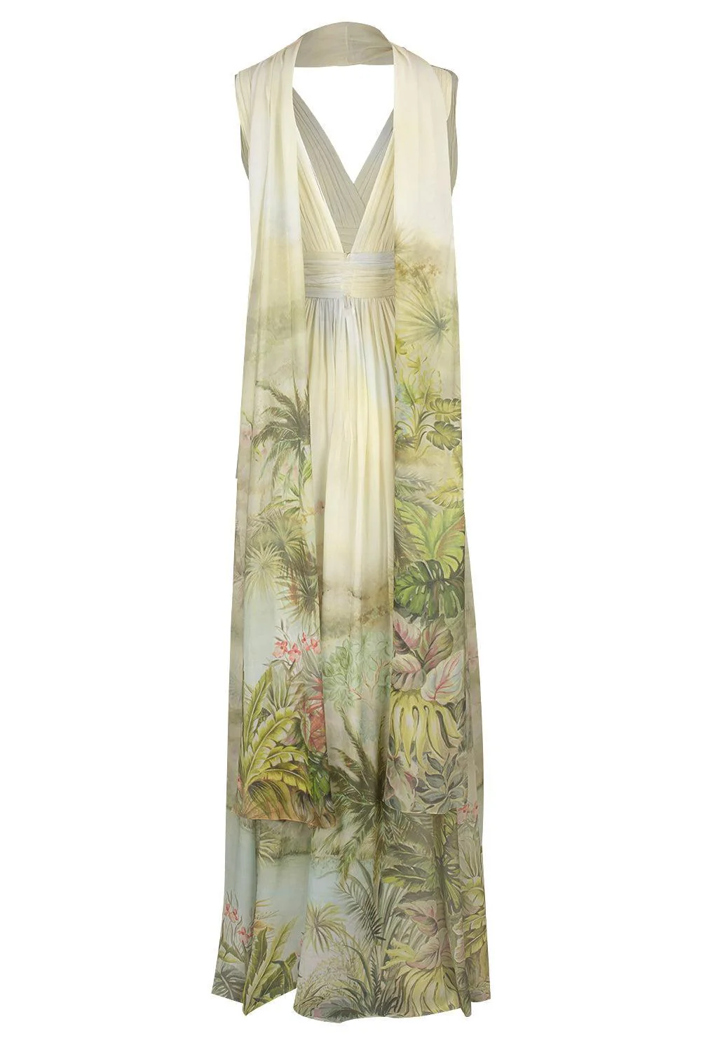 Printed Georgette Long Dress - Image 6