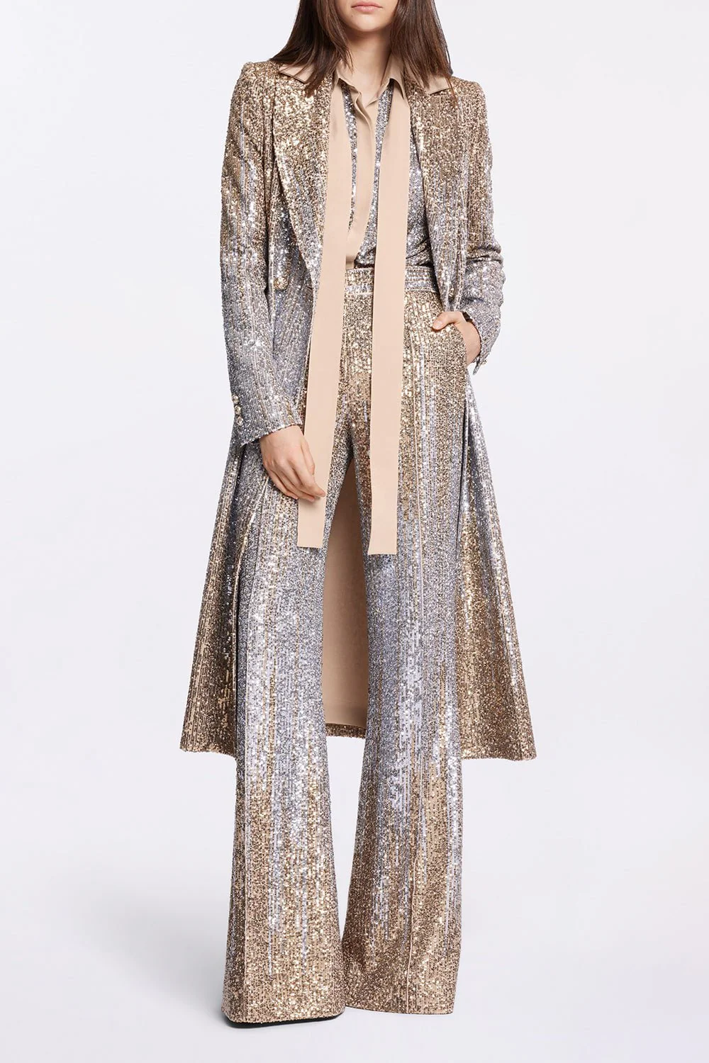 Sequin Embroidered Coat - Image 3