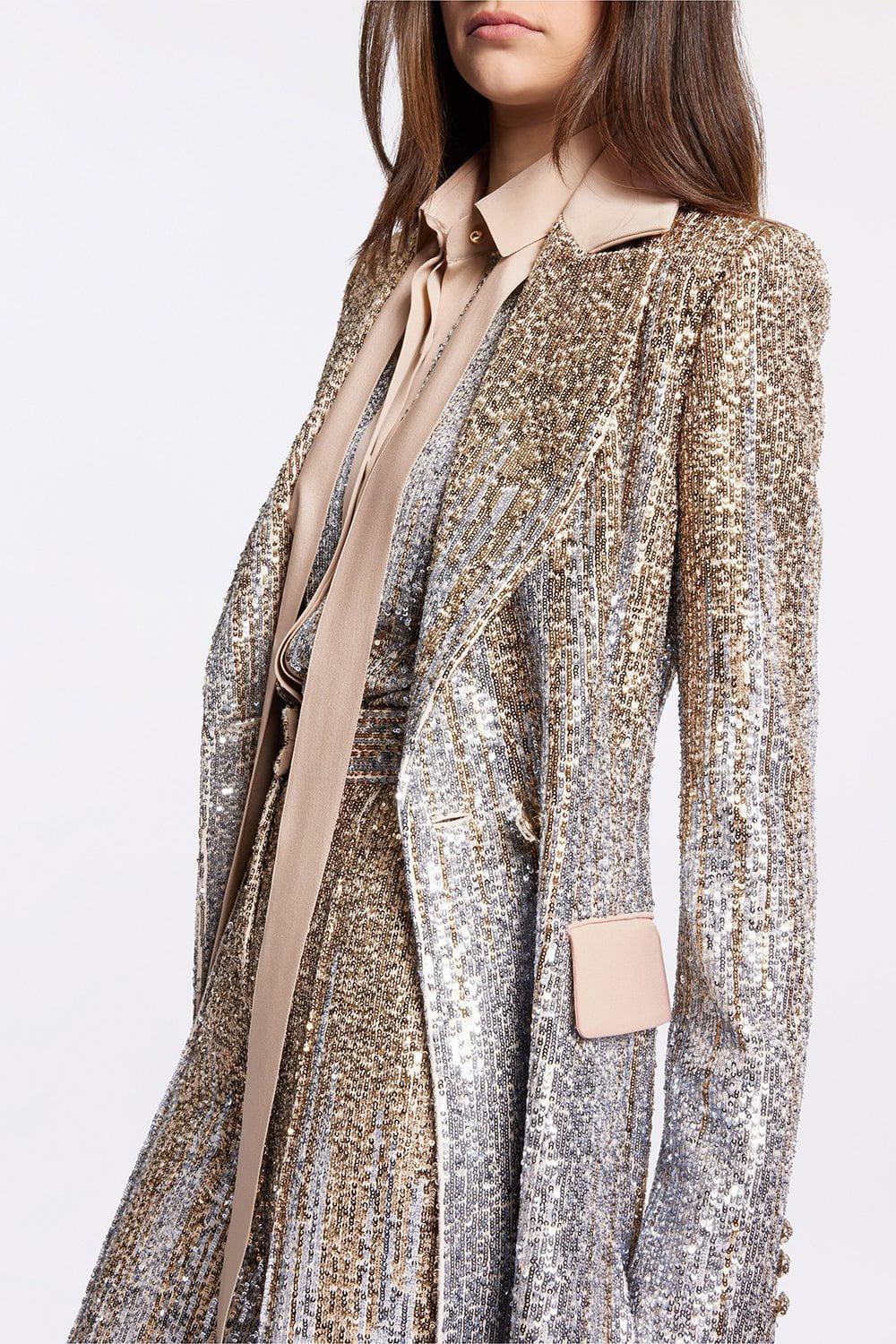 Sequin Embroidered Coat - Image 4