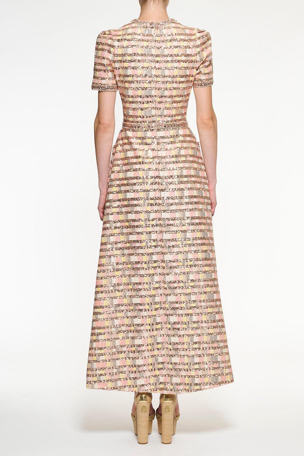 Sequin Short Sleeve Midi Dress - Image 5