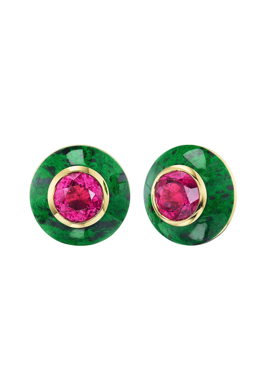 Button Stud Earrings