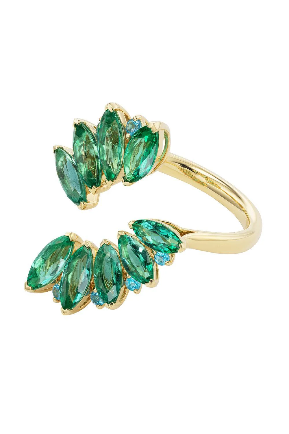 Emerald Marquise Open Ring - Image 3