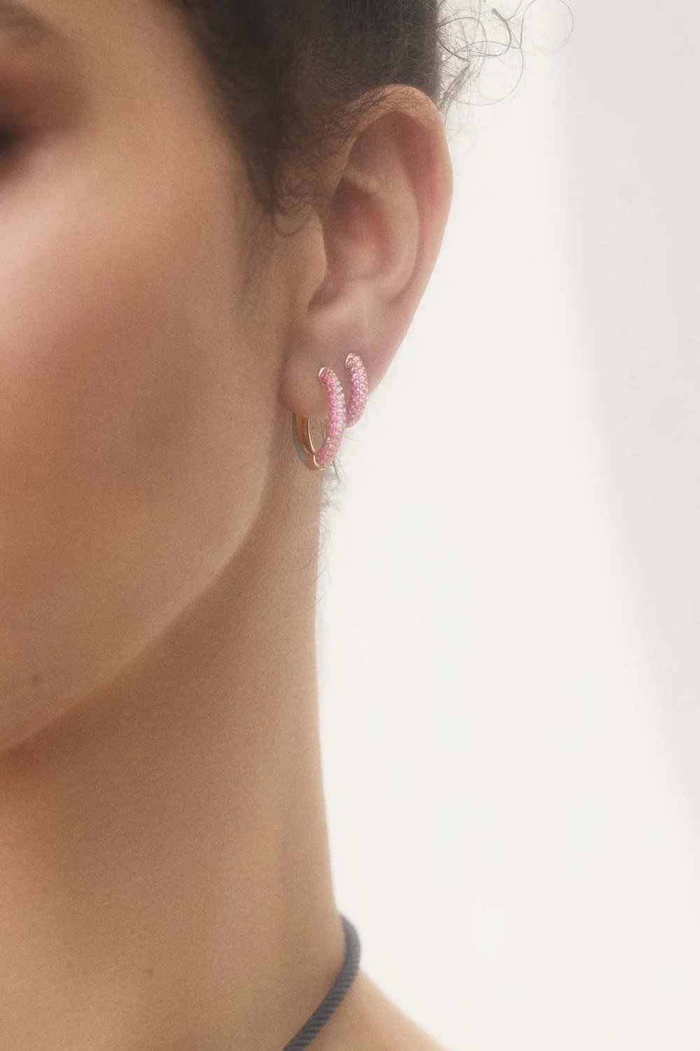 Flamingo Duo Hoop Earrings - Image 2