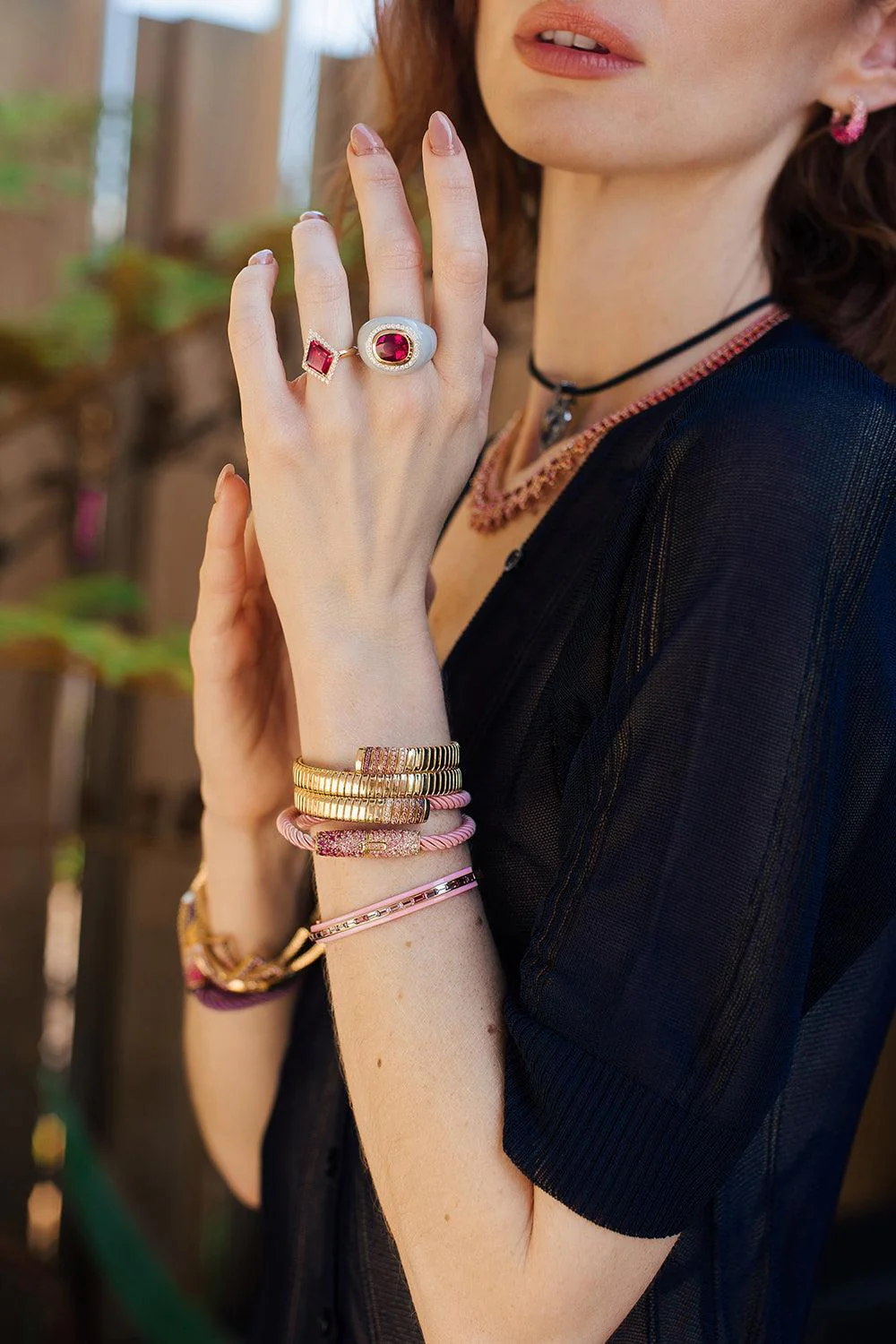 Navy Wrap Bracelet - Image 2