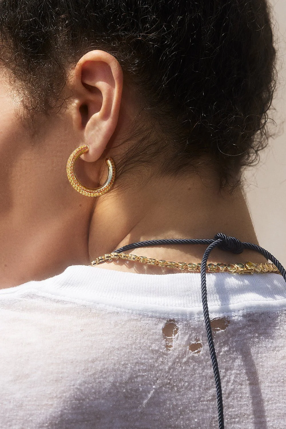 Puffy Hoop Earrings - Image 2
