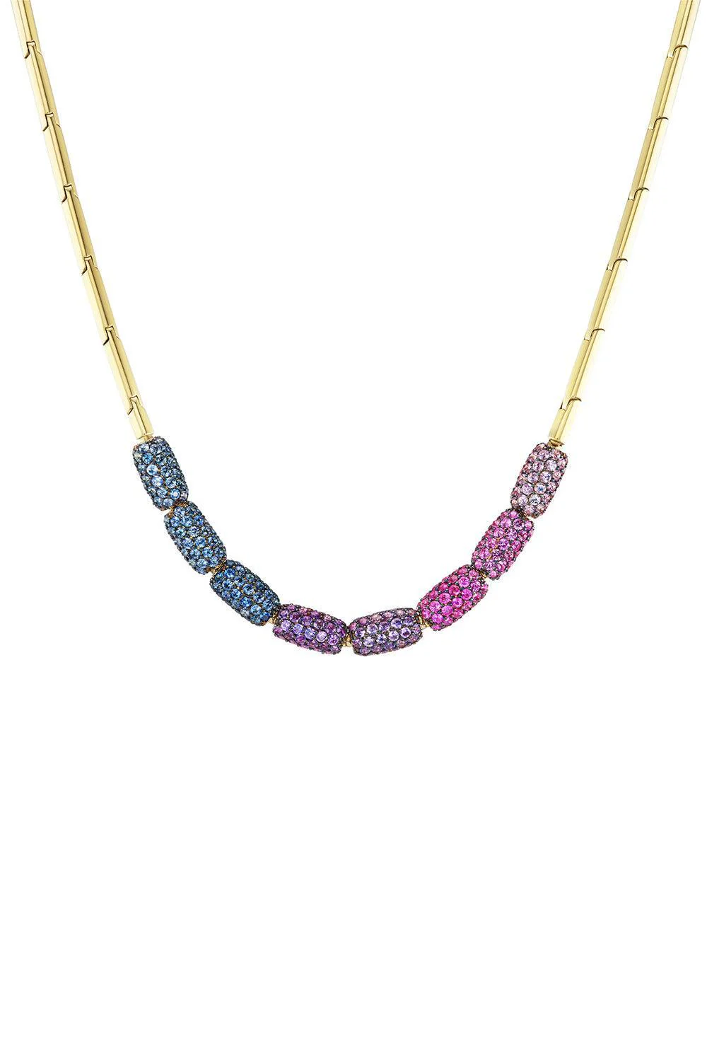 Sapphire Barrel Necklace - Image 3
