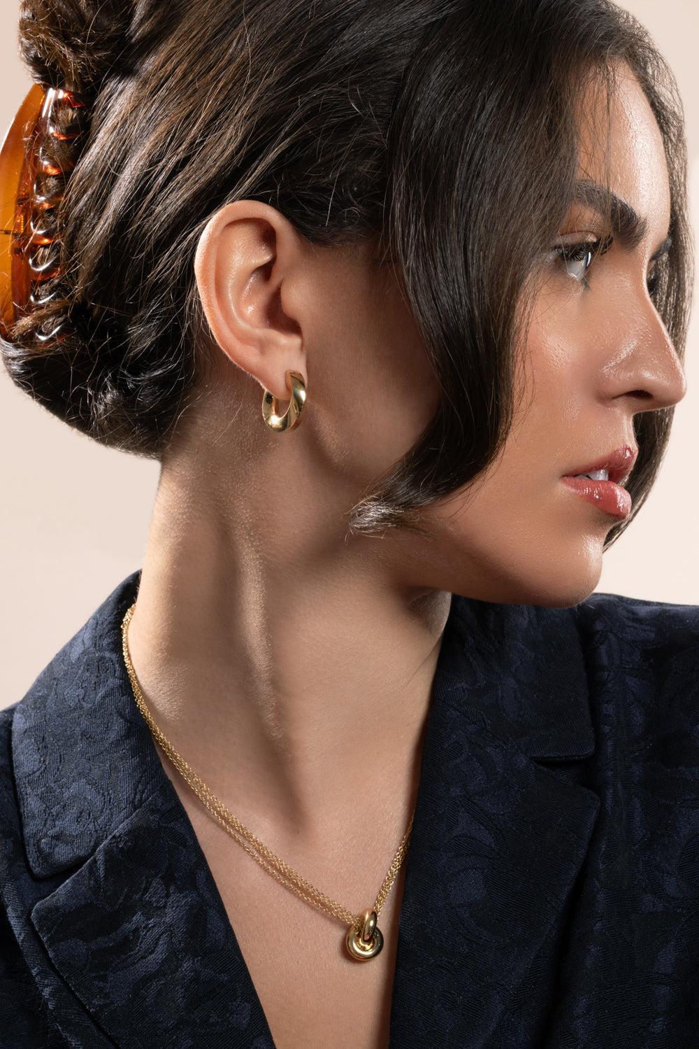 Big Aurea Spira Creoles Earrings - Image 3