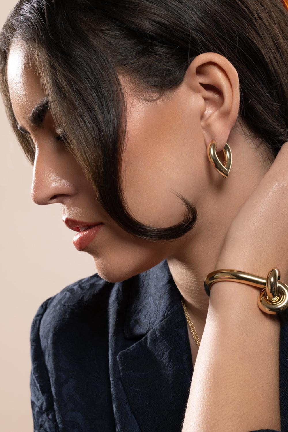 Big Drop Link Earrings - Image 4