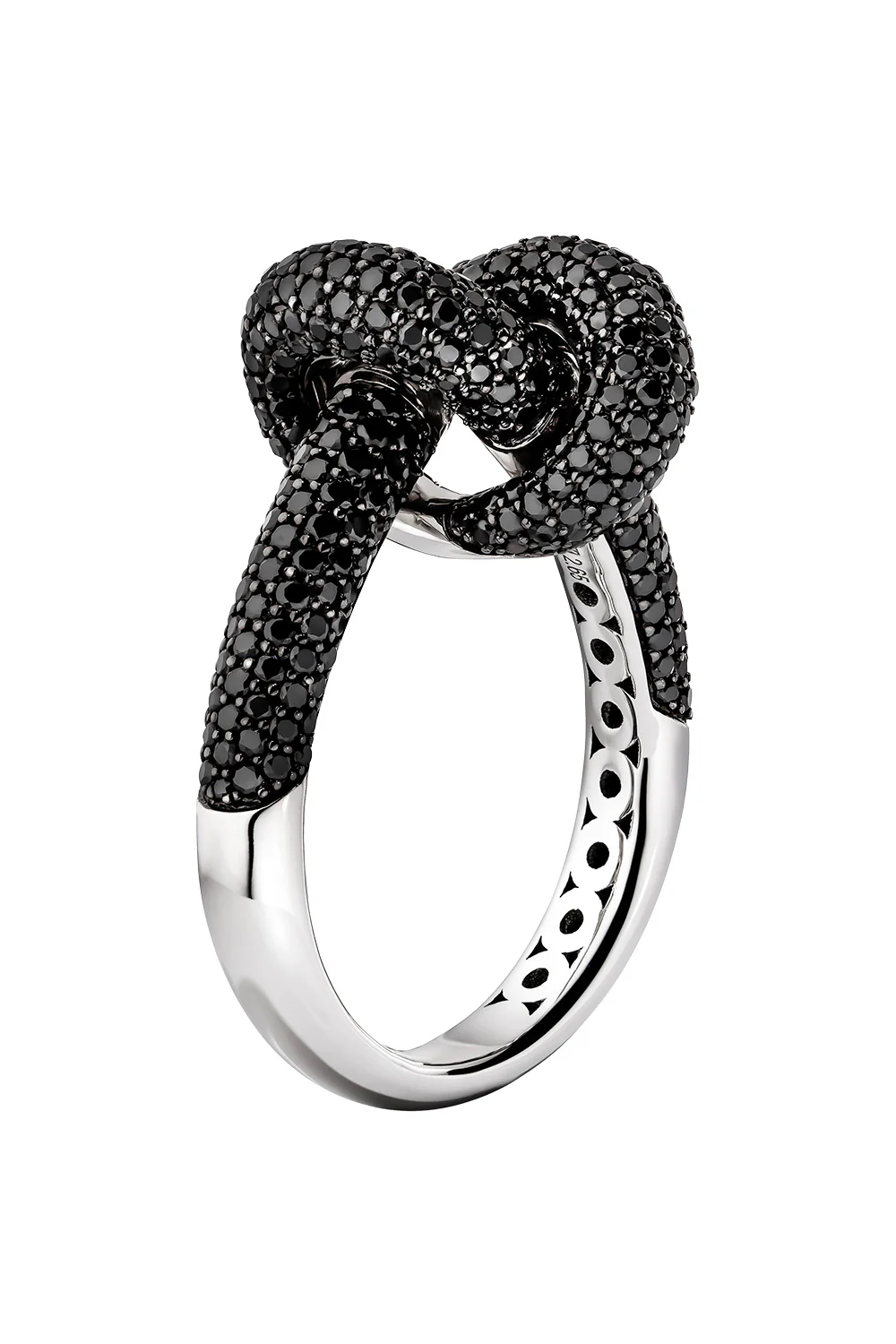 Black Diamond Medium Legacy Knot Ring - Image 5