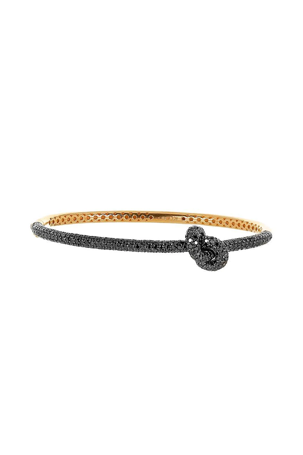 Black Diamond Pave Legacy Knot Bracelet