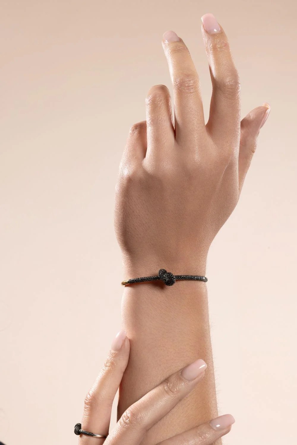 Black Diamond Pave Legacy Knot Bracelet - Image 3