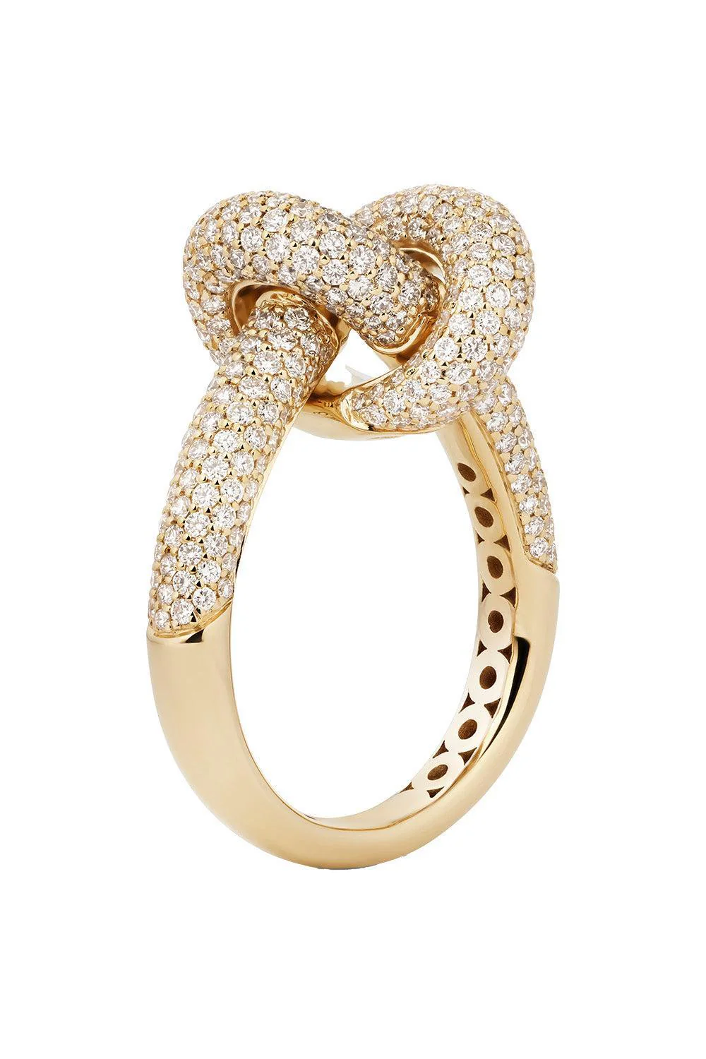 Diamond Pave Medium Legacy Knot Ring - Image 5