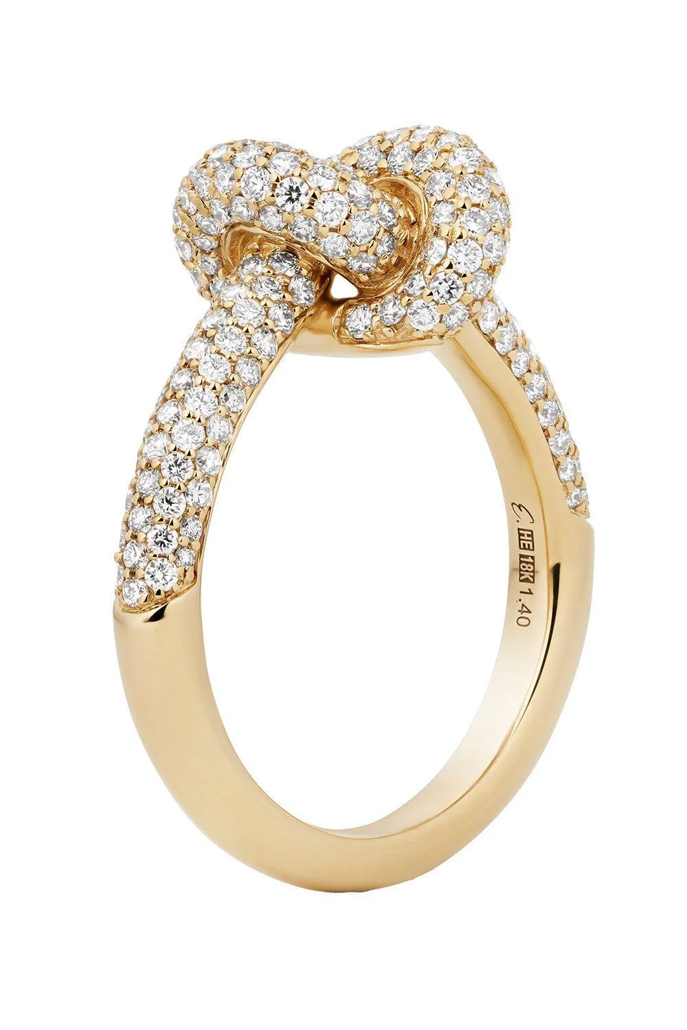 Diamond Pave Small Legacy Knot Ring - Image 5