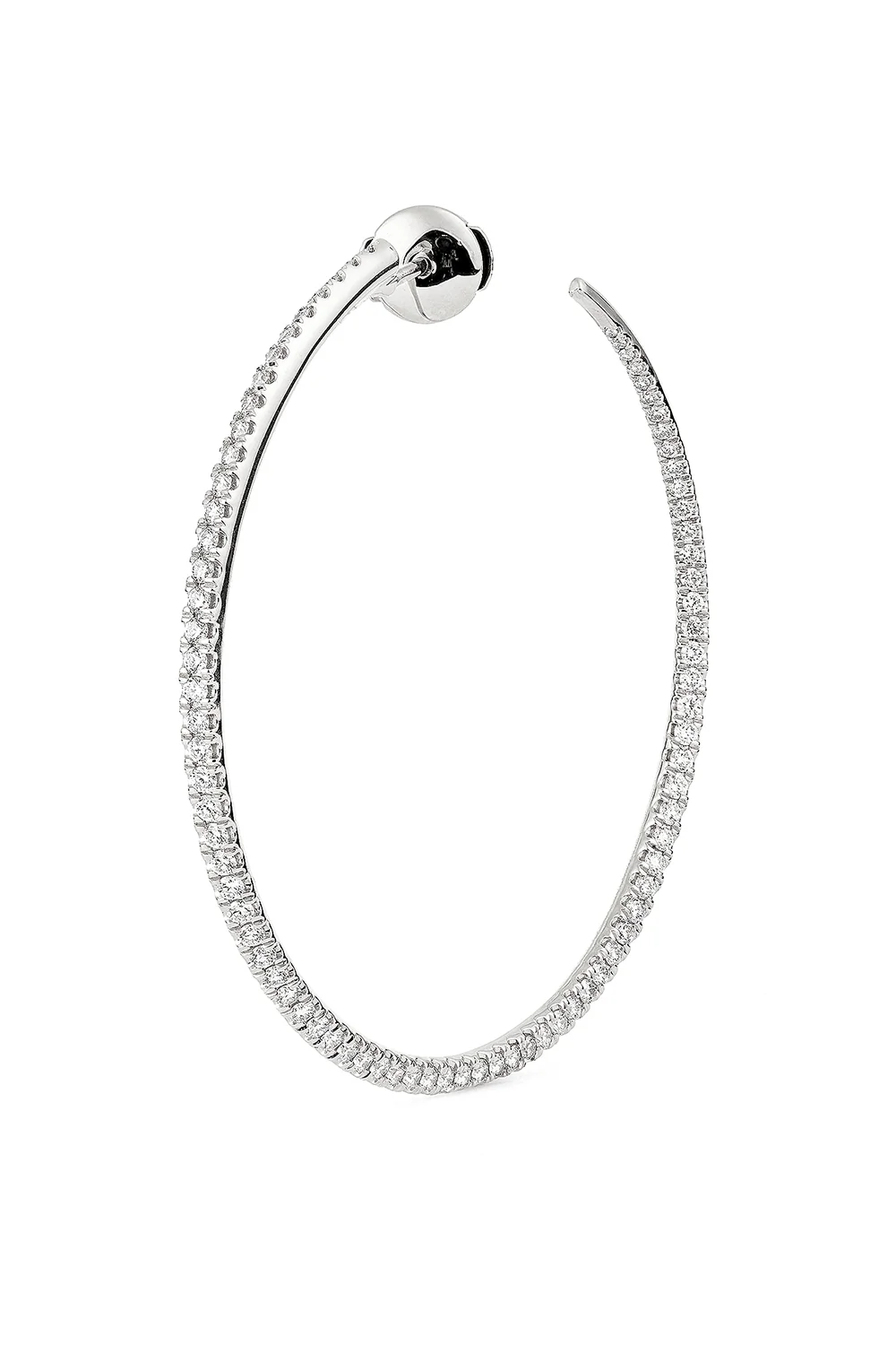 Diamond Twisted Earrings - 45Mm - Image 5