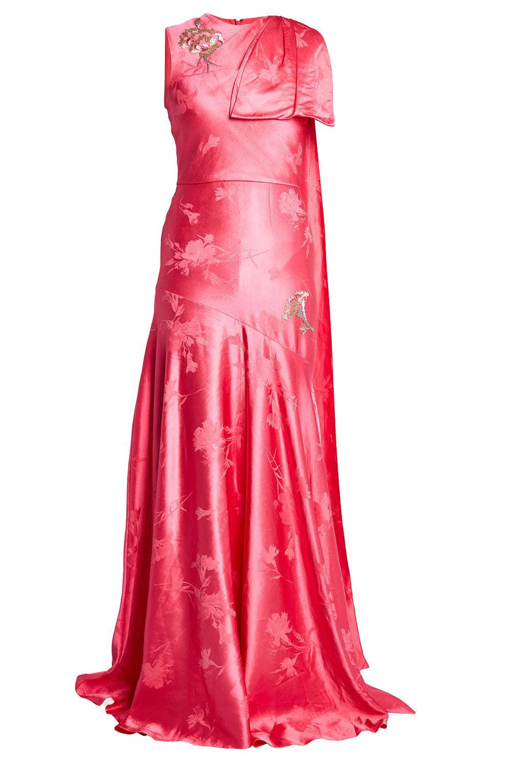 Asymmetric Draped Gown