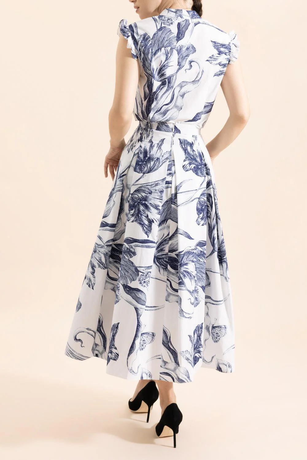Botanical Pleated Midi Skirt - Image 3