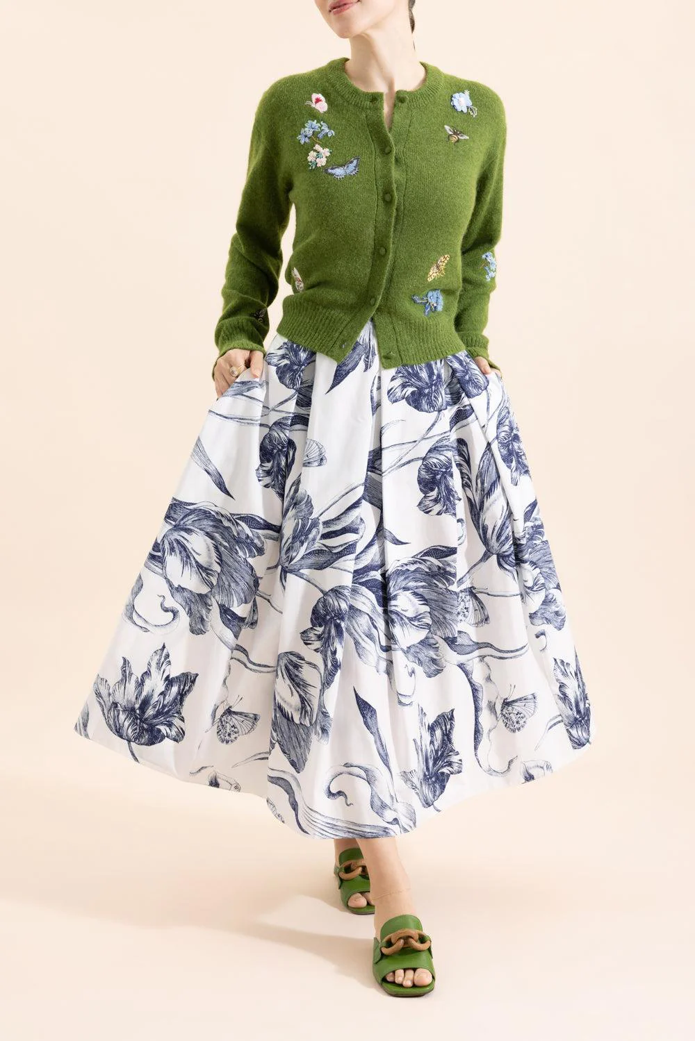 Crew Neck Cardigan - Image 2