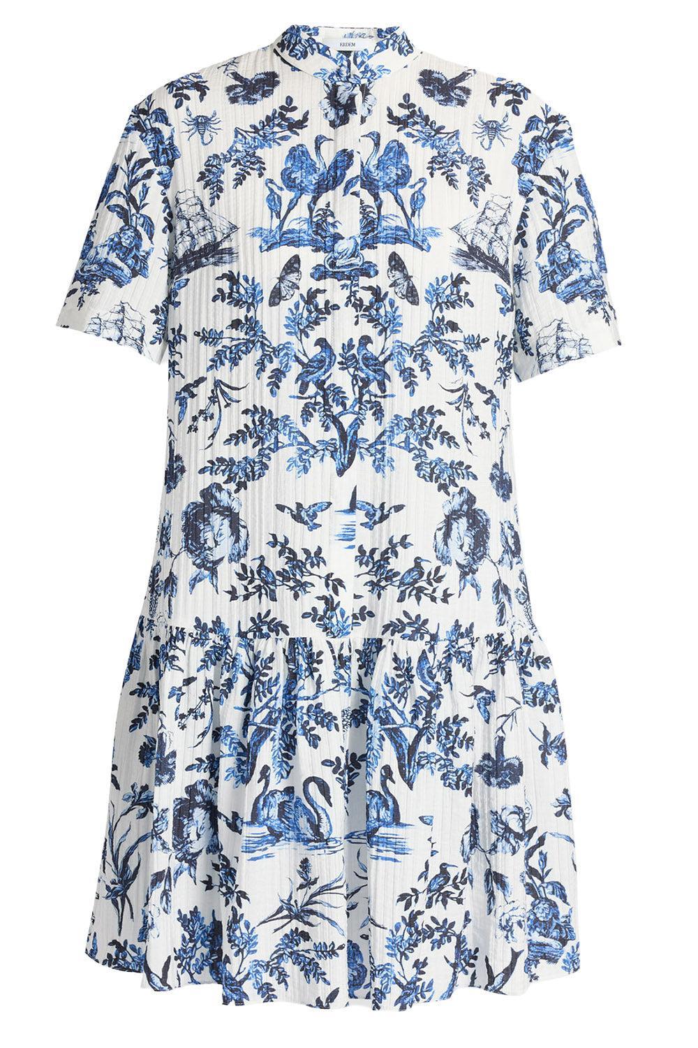 Crinkled Mini Shirt Dress