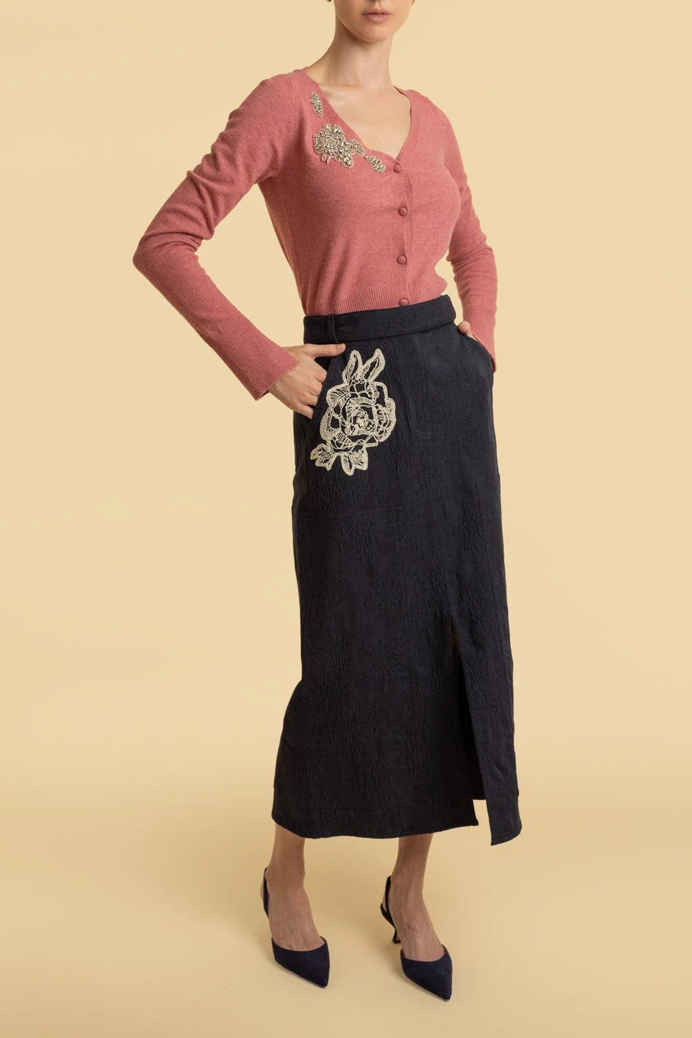Cropped Cardigan - Image 3
